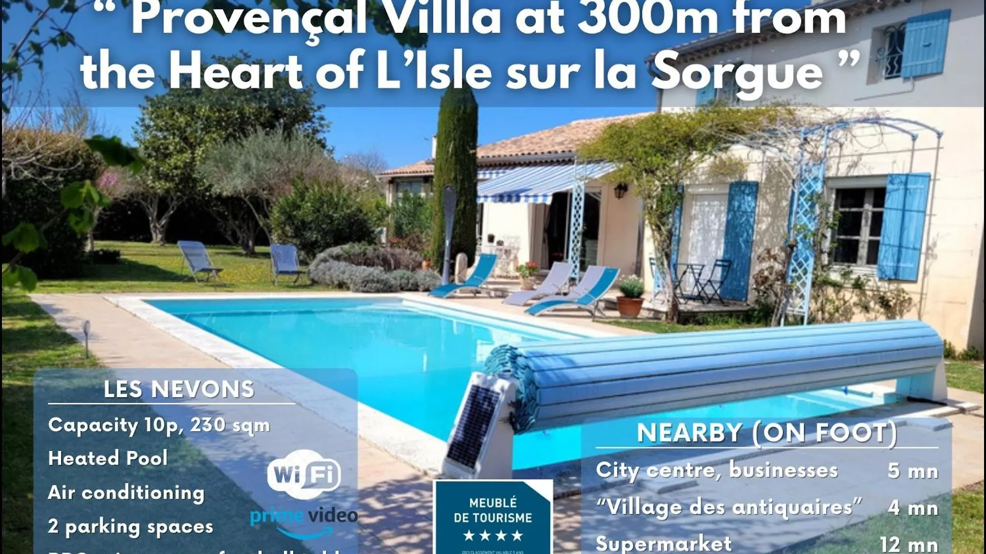 La Villa Des Lavandes - A 300M Du Centre, Au Calme, Et Au Vert ! LʼIsle-sur-la-Sorgue 0*,